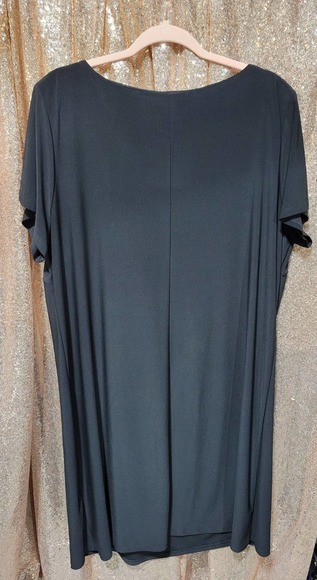 MSK Women's Statement Chain Black Shortsleeve Dress. Size 18W. - Picture 9 of 9